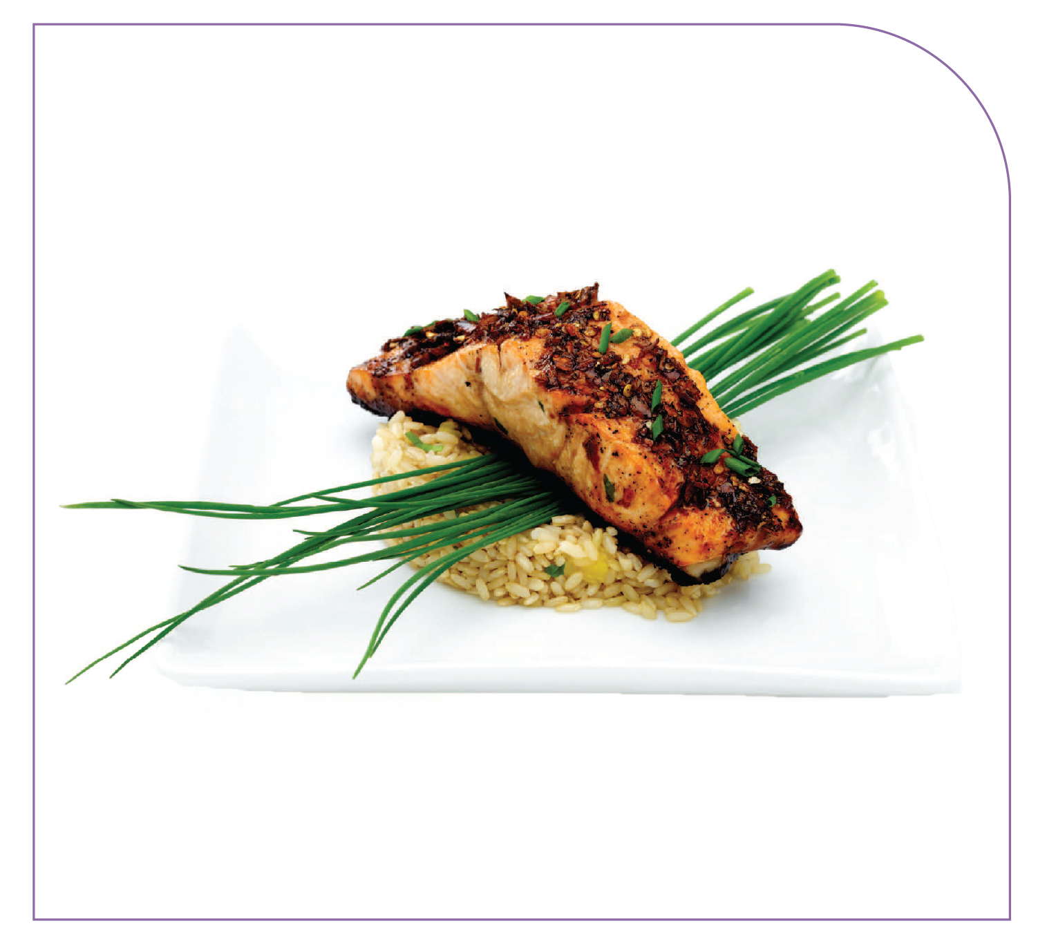 ASIAN-INSPIRED
SALMON & BROWN RICE RECIPE